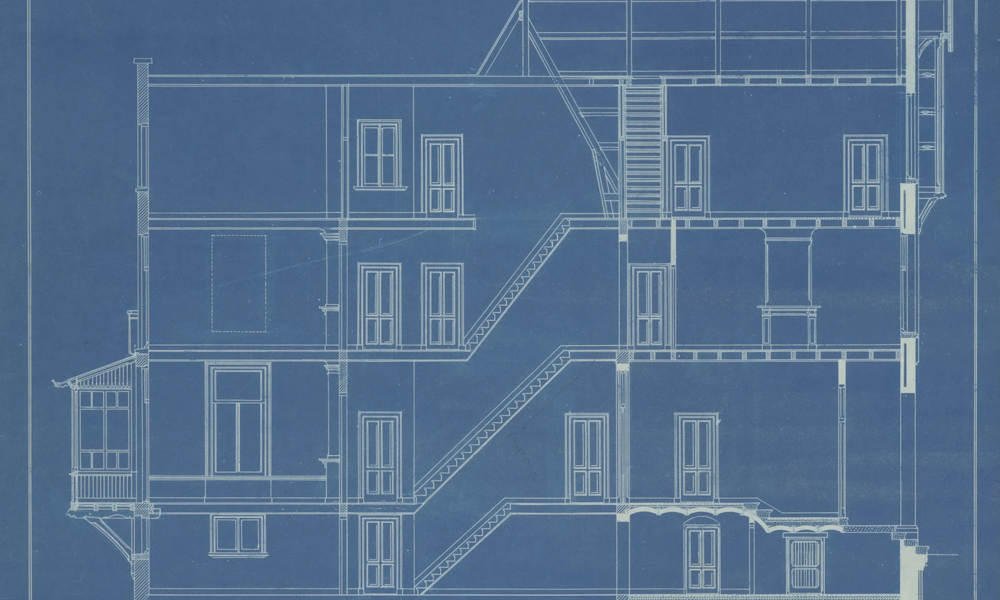 Plan technique d’un bâtiment à plusieurs niveaux